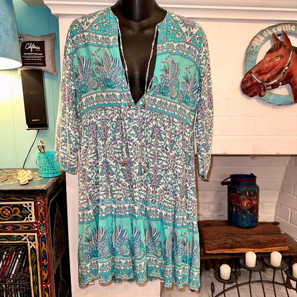 NWT ARNHEM FLORES MINI DRESS IN LILY AUSTRALIAN 6 - Picture 4 of 11